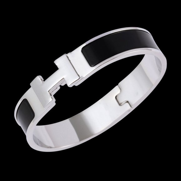 New! Clic H Bracelet Sky Blue and Silver - Picture 11 of 14